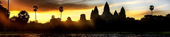 Cambodja Angkor Wat zonsondergang Cambodja Angkor Wat zonsondergang