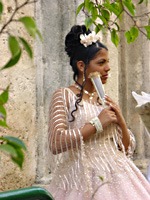 Cubaanse vrouw met waaier afbeelding Cubaanse vrouw met waaier