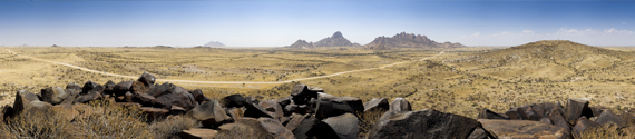 Namibië, Spitzkoppe Panorama afbeelding